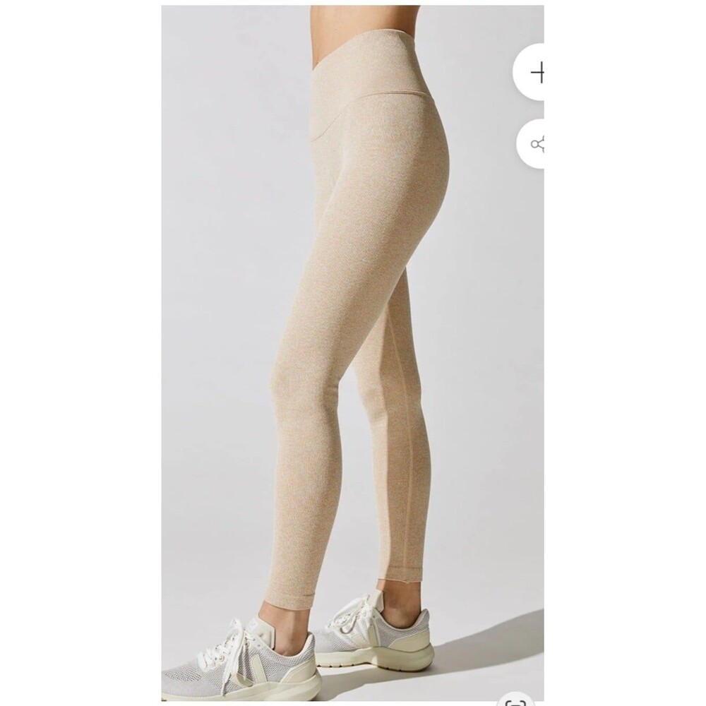 Love Sculpt Heather Seamless Ribbed Leggings XS/S - Picture 3 of 11